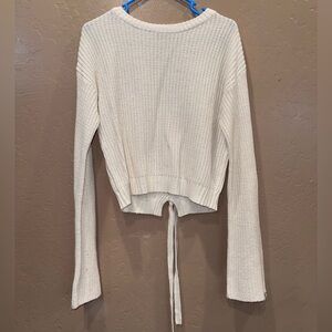 Poof! Cream Knit Sweater